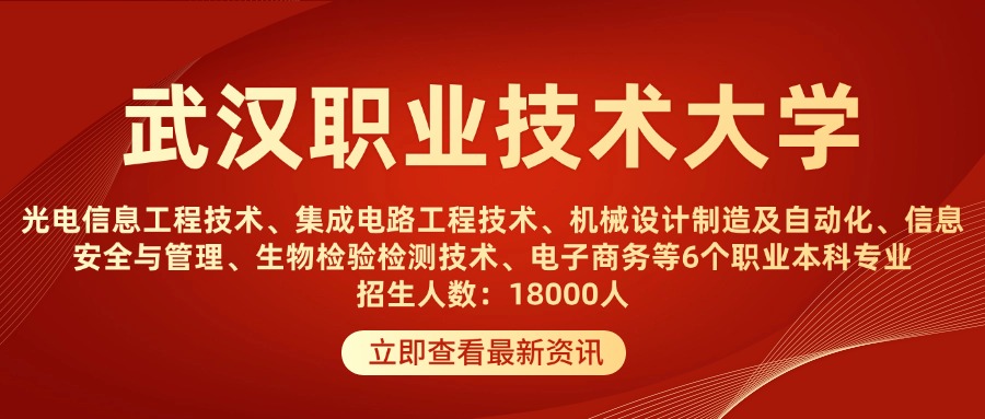 湖北新设一所大学--武汉职业技术大学，招生人数预计：18000人